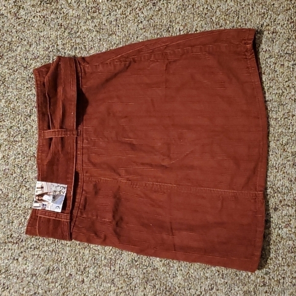 Rewash Belted Corduroy Rust Mini Skirt Sz 9/29 - Picture 4 of 5